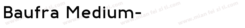 Baufra Medium字体转换